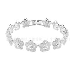thumbnail for Cross-Border Shijia Matching Clover Roman Capsule Flower Pearl Cuban Necklace Bracelet Earring Set for Women