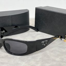 thumbnail for Cyber futuristic uni** sunglasses ins sunglasses Y2K European and American personality catwalk hip-hop style street photography sunscreen