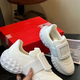 thumbnail for Fashionable Platform Sneakers with Square Buckle, Slimming, Versatile, Comfortable, Breathable, Lightweight Casual Shoes for Women