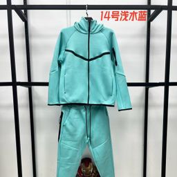 thumbnail for 25 Spring and Autumn Casual Sports Laminated TECH FIECE Technology Zipper Set Jacket Sweatpants 950+496