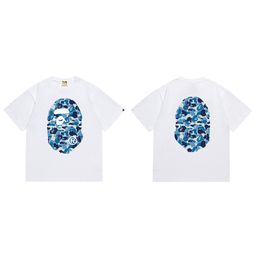 thumbnail for Cross-Border Wholesale Trendy Brand Bape 240g Half-Sleeved Ape Head Short-Sleeved Shark Top T-Shirt Supply