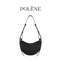 thumbnail for Cross-border POLENE Crescent Bag Women's Bag Niche Genuine Leather Saddle Bag poleno paris Fashionable Underarm Crossbody Bag