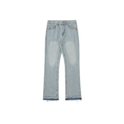 thumbnail for RDT Menswear| American CleanFit Blue Tassel 507 Edition Jeans Vintage washed distressed trousers