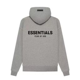 thumbnail for ESSENTIALS double-threaded SS22 flocked hooded sweatshirt for unisex