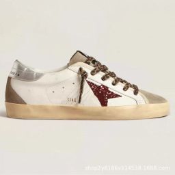 thumbnail for Classic and versatile Korean GG casual dirty shoes men's and women's board shoes are made of old stars to increase the height of dirty dirty cowhide white shoes