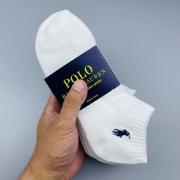 thumbnail for 6 Pairs of Paul Socks, Pol Ralph Lauren Sports Socks, Embroidered Towel Bottom, Classic Style, Mid-Length, Sweat-Absorbent, Thin Style