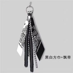 thumbnail for Hiphop Hip-Hop Pants Scarf Cashew Flower Square Scarf Street Men&#039s and Women&#039s Pants Chain Scarf National Fashion Scarf Belt Hanging Pants Hanging Decoration