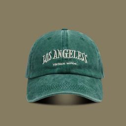 thumbnail for Retro washed American baseball cap alphabet couple versatile female face small cap casual sunhat male tide