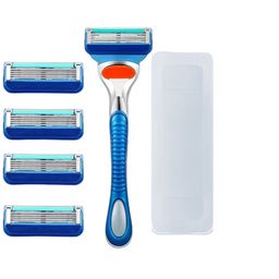 thumbnail for Suporte manual para lâmina de barbear, lavável, portátil, universal, lâmina de cinco camadas, seleção durável