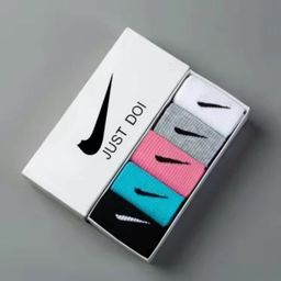 thumbnail for Gift boxed socks, men's and women's long ins, tide and versatile, medium cut, student sports, basketball, running, sweat-absorbing, breathable socks