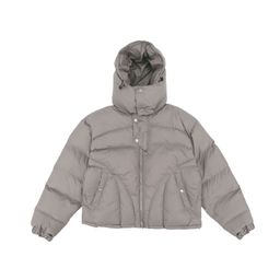 thumbnail for Qihong Clothing Society, American retro trend, niche functional design, hooded, thickened, casual autumn and winter zipper jacket, cotton clothes for men
