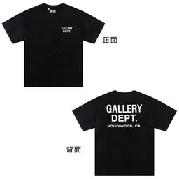 thumbnail for GALLERY DEPT FOG High Street Trendy Brand Vintage Color Printed Loose Couple Short Sleeve T-shirt Men&#039;s Half Sleeve vtg