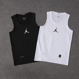 thumbnail for Calças justas esportivas colete de basquete de alta elasticidade de secagem rápida fitness corrida treinamento atletismo fundo sem mangas camiseta respirável para homem