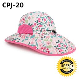 thumbnail for Spring and Summer Anti-Uv Cartoon Print Kidsren's Sun Hat Customized Baby Cross-Border Simple Girls Shawl Sun Hat