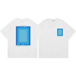 thumbnail for Cross-border 2024 Spring/Summer New Casablanca Casablanca LOGO Print Men's and Women's Loose Short Sleeve T-Shirts