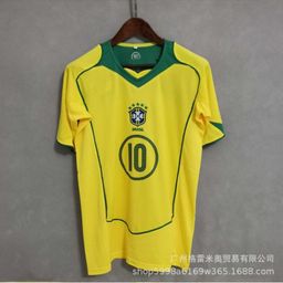 thumbnail for Brazil Jersey Team Classic Football Uniform 202223 Brazil Classic Jersey Shirt Football Jersey