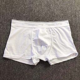 thumbnail for Trendy brand cross-border white belt men's cotton underwear is breathable, casual and comfortable, and spot boxer shorts men