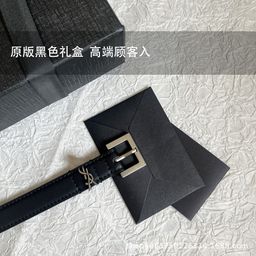 thumbnail for Yang Shulin Genuine Leather Belt Women&#039;s High-end Letter Belt Decorative Dress Versatile with Jeans Belt Thin