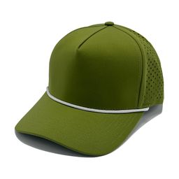 thumbnail for 带绳鸭舌帽速干棒球帽帽子户外打孔网眼棒球帽男女帽子定制logo