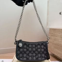thumbnail for Cross-border foreign trade Koujia bag Kay20 flip-top box bag wandering bag classic monogram color-block single shoulder crossbody bag