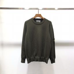 thumbnail for Cross-border stone island stone island autumn and winter sweater basic classic armband couple crew neck pullover long sleeve