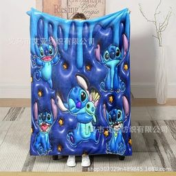 thumbnail for Cross-border explosive cartoon Stitch series blankets love flannel soft blankets, nap blankets, air conditioning blankets, bed blankets