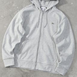 thumbnail for Cross-Border Original Factory Quality Crocodile Fish Basic Style Embroidered Logo Three-Needle Five-Thread Zipper Hooded Sweatshirt for Men and Women