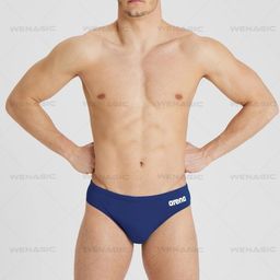 thumbnail for arena men's swim trunks briefs low-rise professional training trunks quick-drying competition anti-embarrassment anti-oxidant heat sublimation