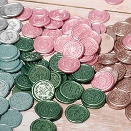 thumbnail for Wedding gift with glue fire paint Wax label fire paint label quick paste seal sticker embossed Wax label envelope seal