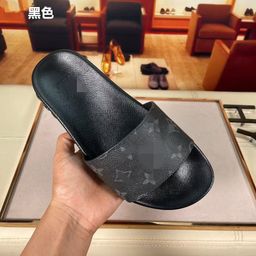 thumbnail for Foreign trade slippers L family brown presbyopia V letter slippers Cambodia Phnom Penh Vietnam Singapore cross-border sandals