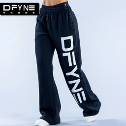 thumbnail for DFYNE卫裤宽松束脚运动裤男女春秋高腰休闲束脚卫裤阔腿裤加绒款