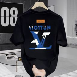 thumbnail for Camiseta de manga corta pesada para hombre 2025 nuevo verano suelto cuello redondo marca de moda ins super fuego tendencia top camiseta japonesa