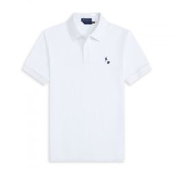 thumbnail for Cross-border men's polo shirt solid color business lapel embroidery Raff RL short sleeve casual pony logo embroidered polo shirt