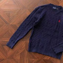 thumbnail for Spring and Autumn Thin Pony Hooded RL Cardigan Solid Color Sweater Embroidered Loose plus size Paul Men&#039s Polo Jacket