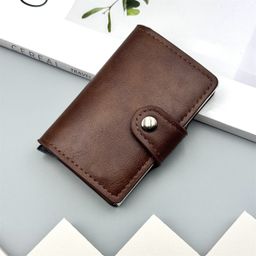 thumbnail for Porta-cartões de alumínio com fibra de carbono anti-desmagnetização e proteção RFID para homens, transfronteiriço, à prova de roubo, disponível na Amazon.