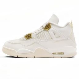 thumbnail for AJ4 white cement university blue big Paris air cushion basketball shoes Joe 4 anti-slip and wear-resistant men's and women's sports running shoes foreign trade