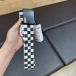 thumbnail for V @ NS Checkerboard Classic Canvas Unisex Belt BELT Cross Border Wholesale