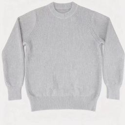 thumbnail for Fashionable autumn and winter casual cardigan sweater style gray black round neck loose pullover knit original for men and women