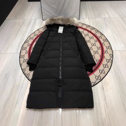 thumbnail for Mystique cross-border goose down jacket 22 Canadian women's maxi coats wolf fur collar